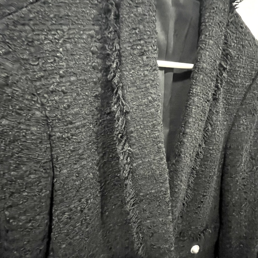 Express Women’s Jacket With Button & Frayed Edge … - image 3